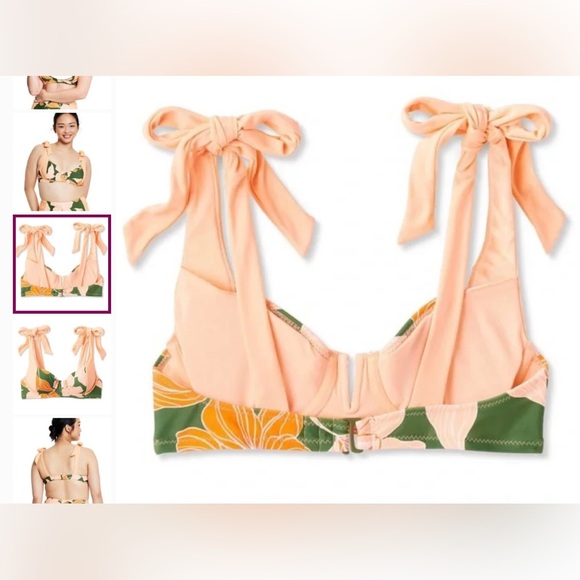 Fe Noel Lily Floral Print Underwire Bra Top - Picture 6 of 8